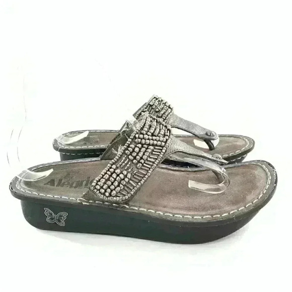 Alegria Car-264 womens platform size 35 pewter comfort orthopedic - Picture 15 of 15